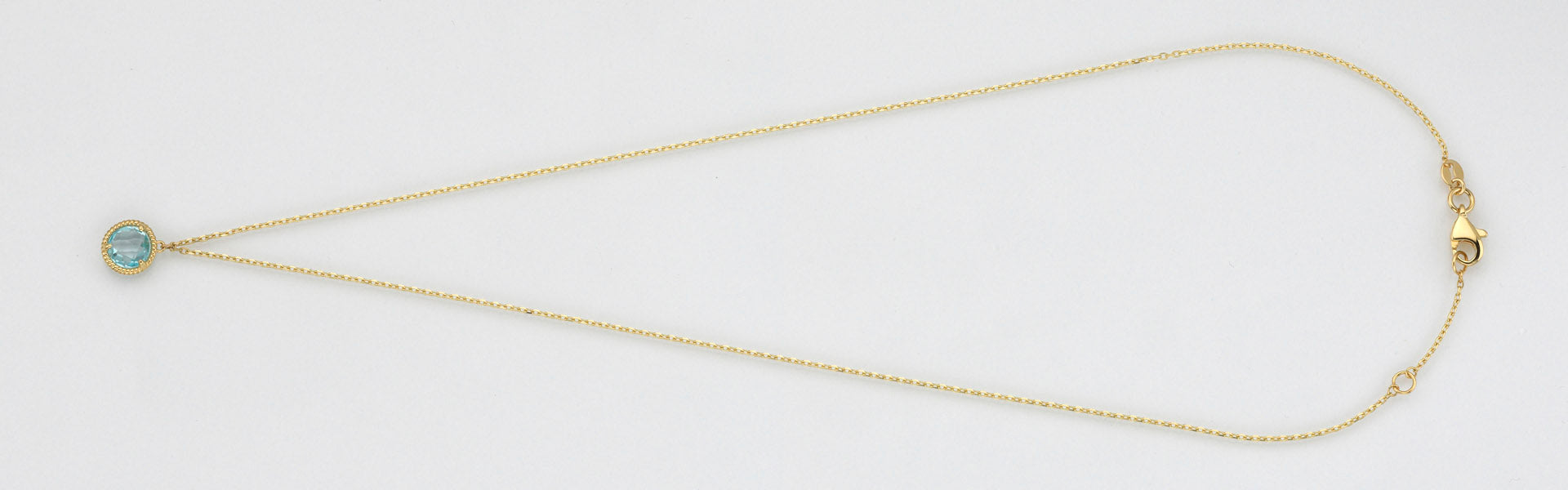 Eugen Rühle Colliers 37.3632 Collier 585 Gold Blautopas 8mm