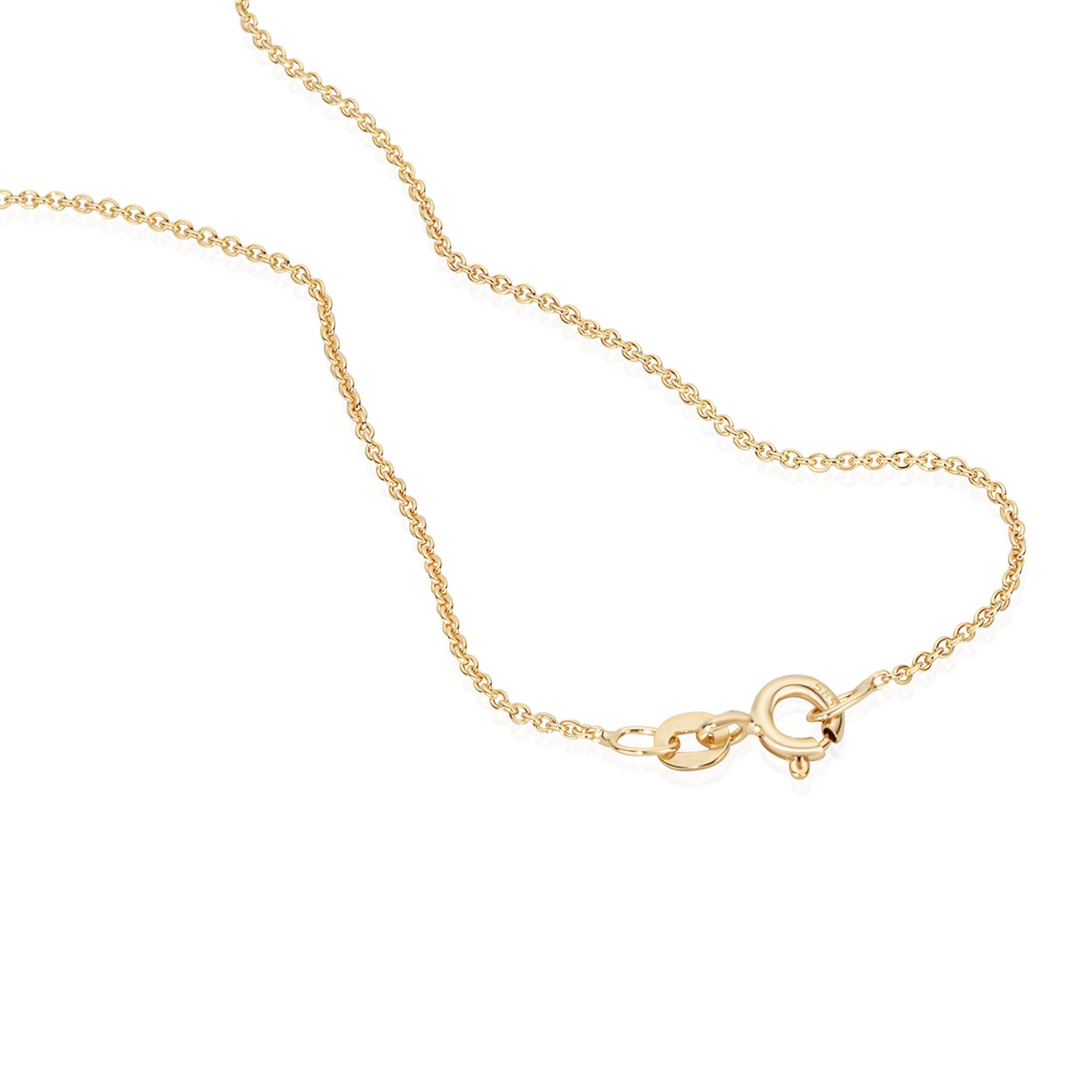 NKlaus Ankerkette 585 Gelbgold 14 Karat Halskette 45 cm 0,8 mm