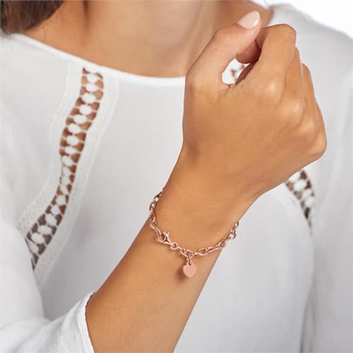 JEWLIX Armband 925er Silber rosé Herzanhänger