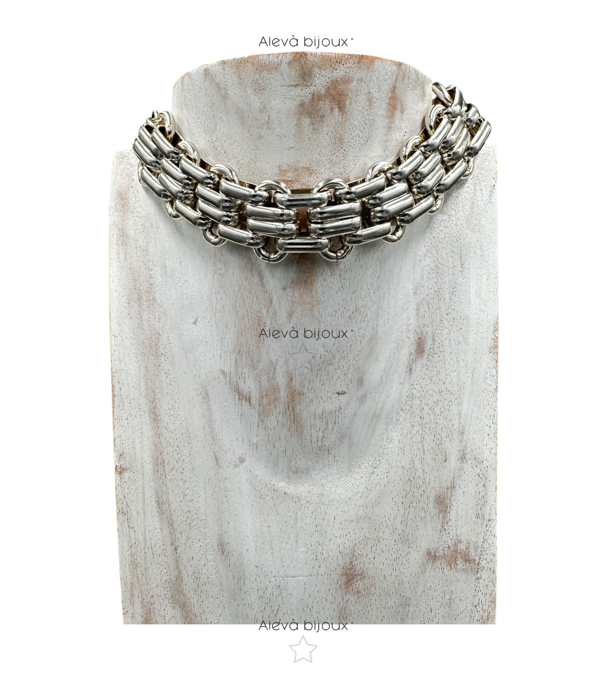 Alevá Bijoux Caterina Choker Halskette vergoldet