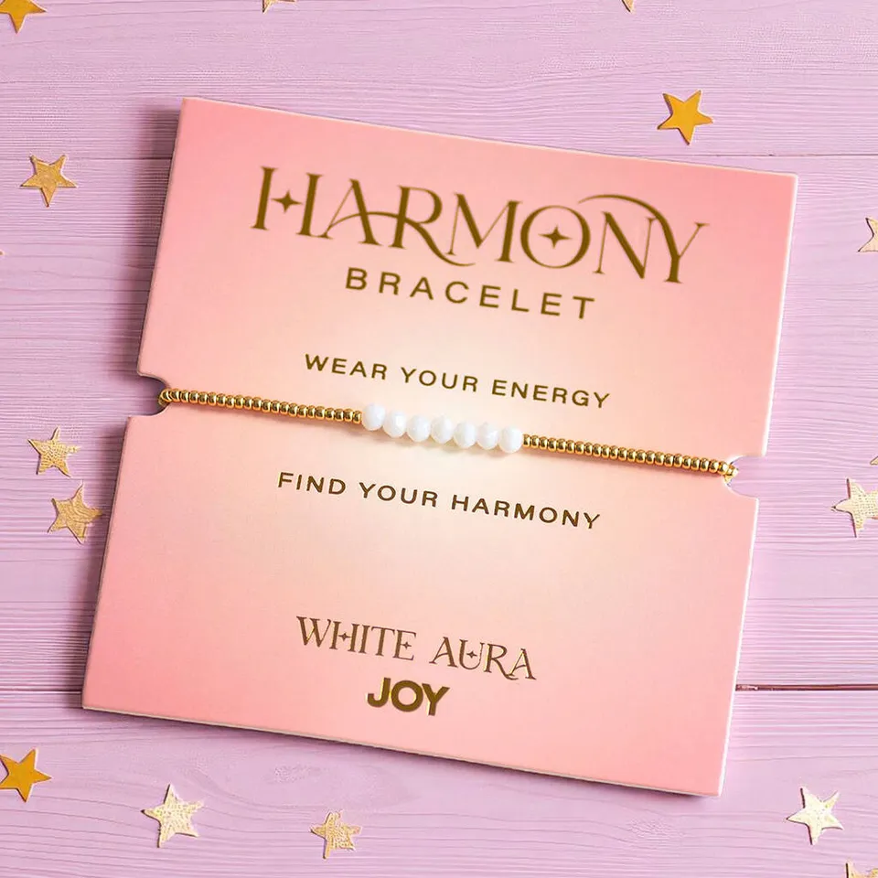 Joy by Corrine Smith White Aura Harmony Armband Gold