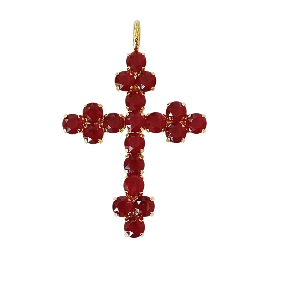 Alevá Bijoux Croci Nuova Bizantina Anhänger 7 cm