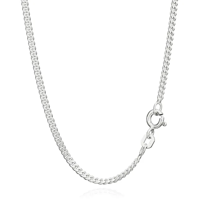 NKlaus JEWELLERY Panzerkette 925 Silber 60cm 2,1mm