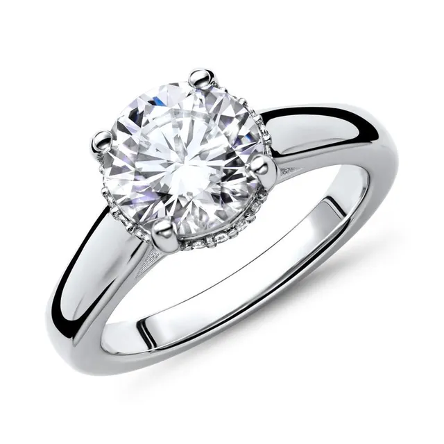JEWLIX VR0049 Verlobungsring Silber 50mm Zirkonia