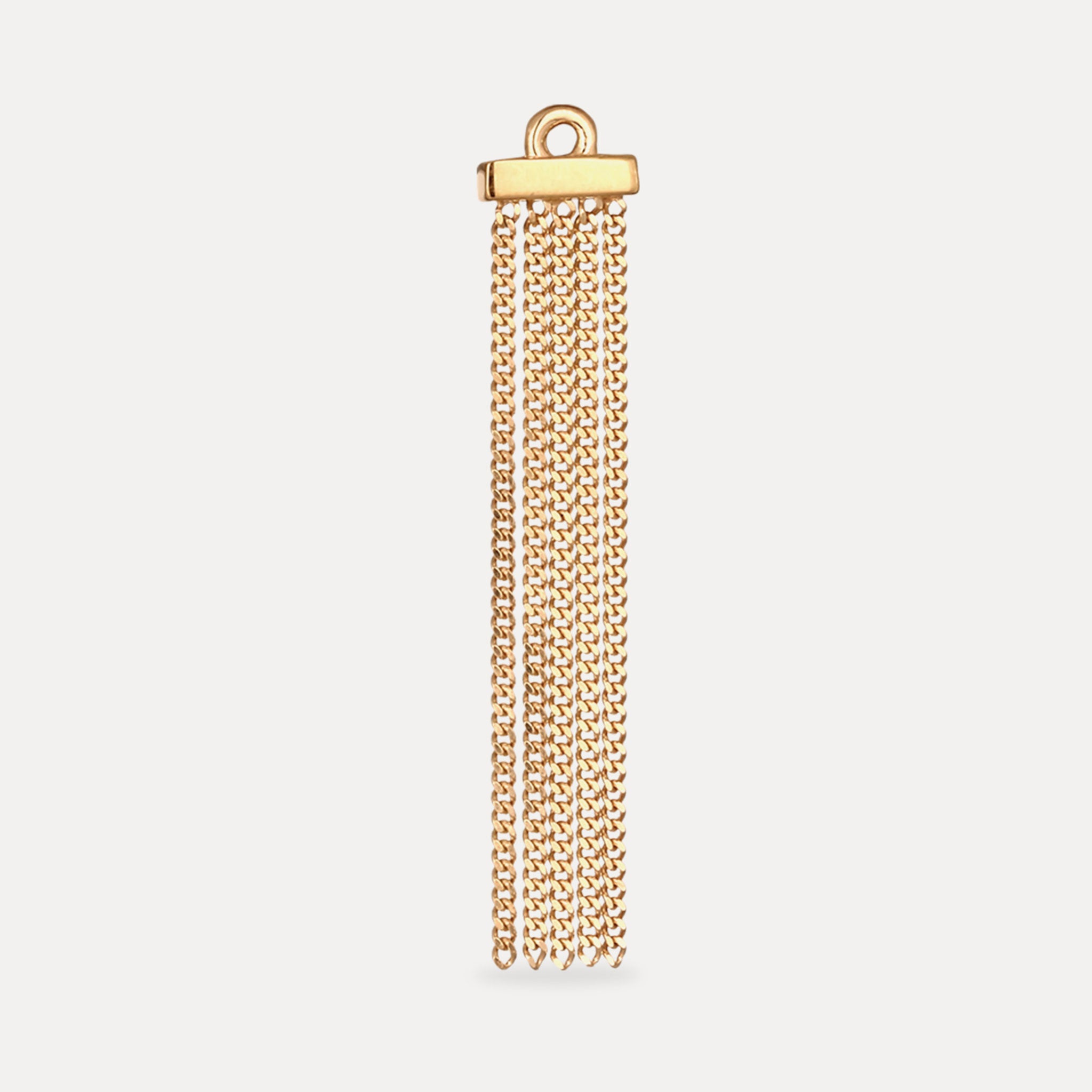 Stilnest Balance Fringe Back Add-On Ohrring 585 Gold