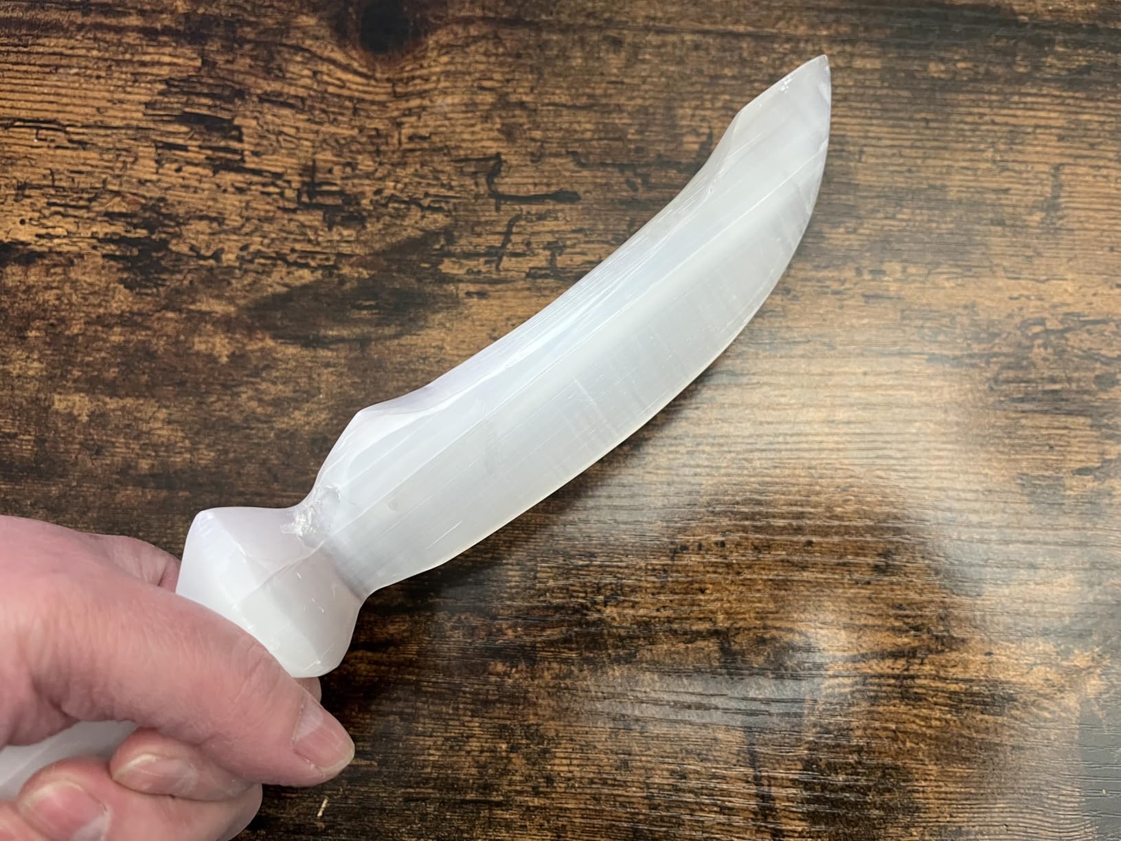 NKlaus Healing Crystals Selenit Ritualmesser 30cm