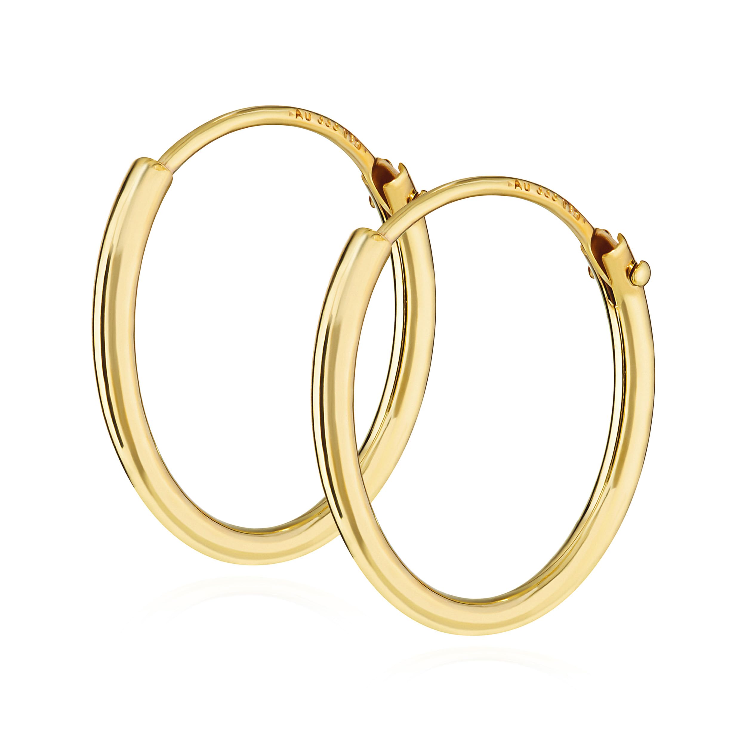 NKlaus Jewellery Creolen 333 Gold 15mm Paar
