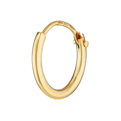 NKlaus Jewellery Klappcreole 585 Gold Einzel 11mm