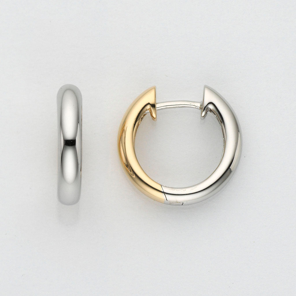 Eugen Rühle Creolen 80.7887 Scharnier-Creolen 3x15mm 585 Gelbgold