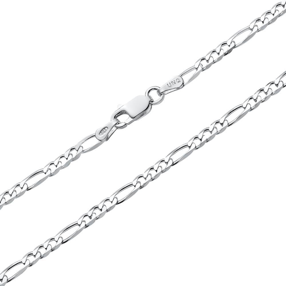 JEWLIX Figaroketten FK0035 Halskette 925 Silber 60 cm 3,5 mm