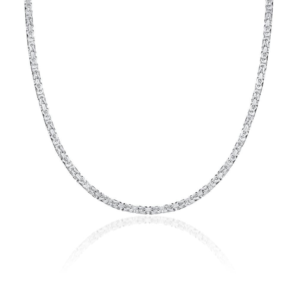 JEWLIX Königsketten Herrenkette Silber 2,5mm 50 cm
