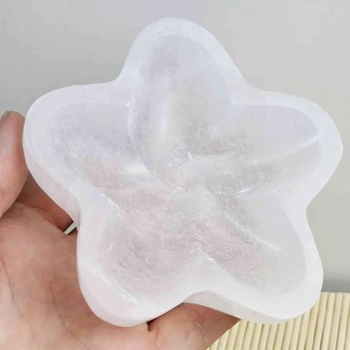NKlaus Healing Crystals Selenit Stern-Schale 12,5cm matt