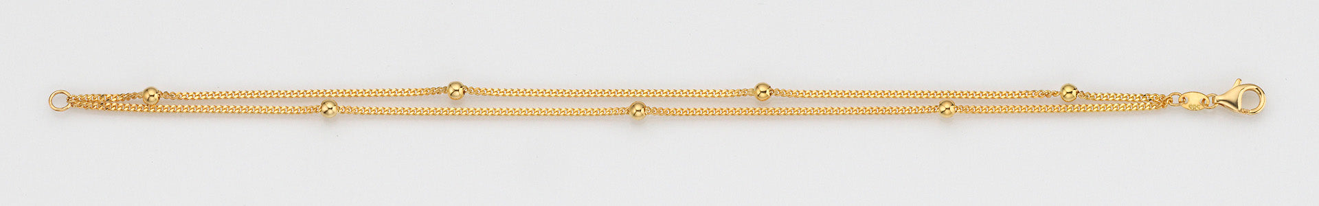 Eugen Rühle Armband Panzerkette Kugeln 3mm 585 Gold