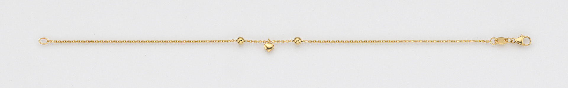 Eugen Rühle Collier Ankerkette Herz Halskette Gold 585