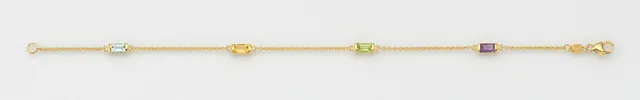 Eugen Rühle Armbänder 67.5879 Armband Gold 585 mit Farbsteinen