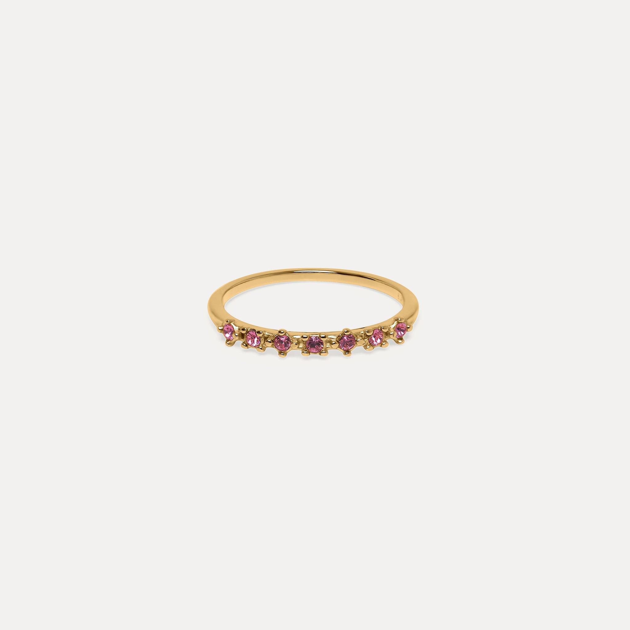 Stilnest Color Delight Ring Dunkelrosa Kristall Gold 52
