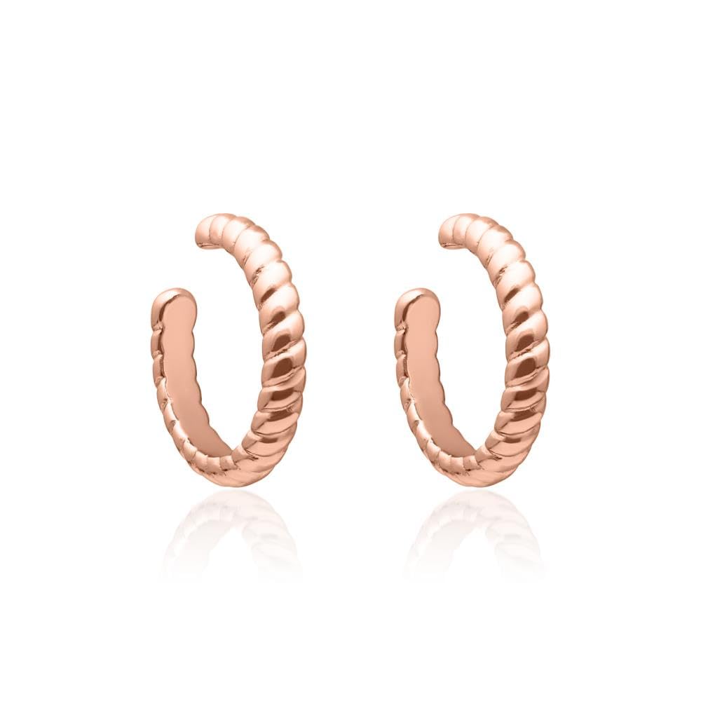 JEWLIX Ear Cuffs 925 Silber Gold Tau-Design Paar