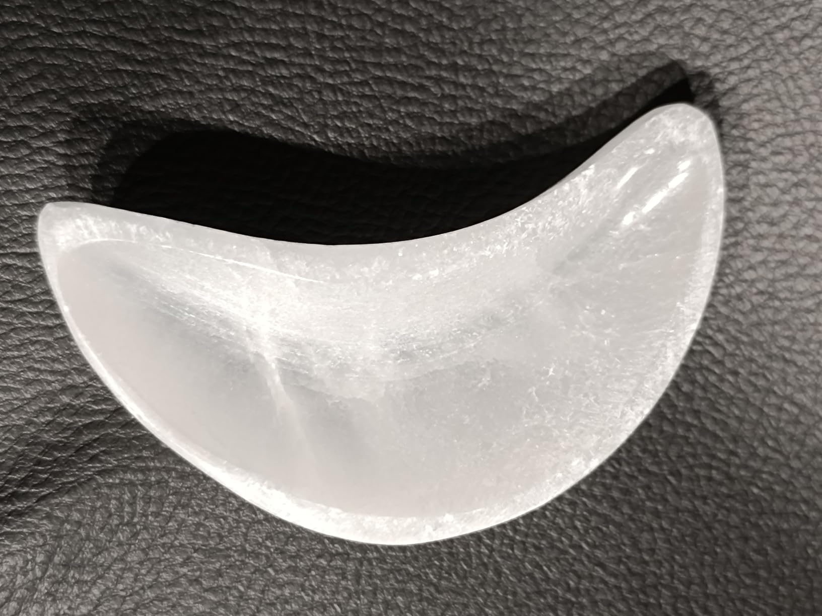 NKlaus Healing Crystals Selenit Mond-Schale 10cm Aufladung