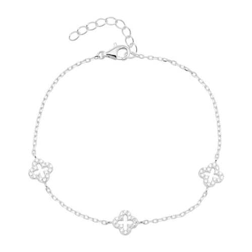 JEWLIX Armband 925er Silber mit Zirkonia Stein