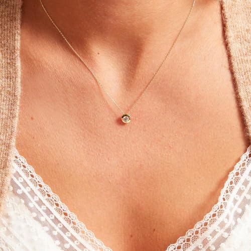 JEWLIX Kette mit Anhänger Gold 585 Zirkonia Damen