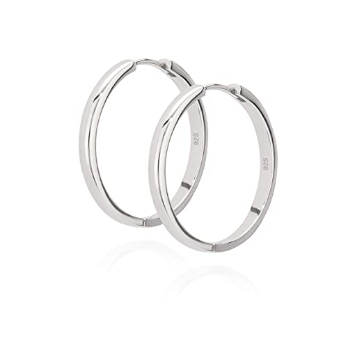 NKlaus Jewellery Klappcreolen Silber 925 25 mm fein