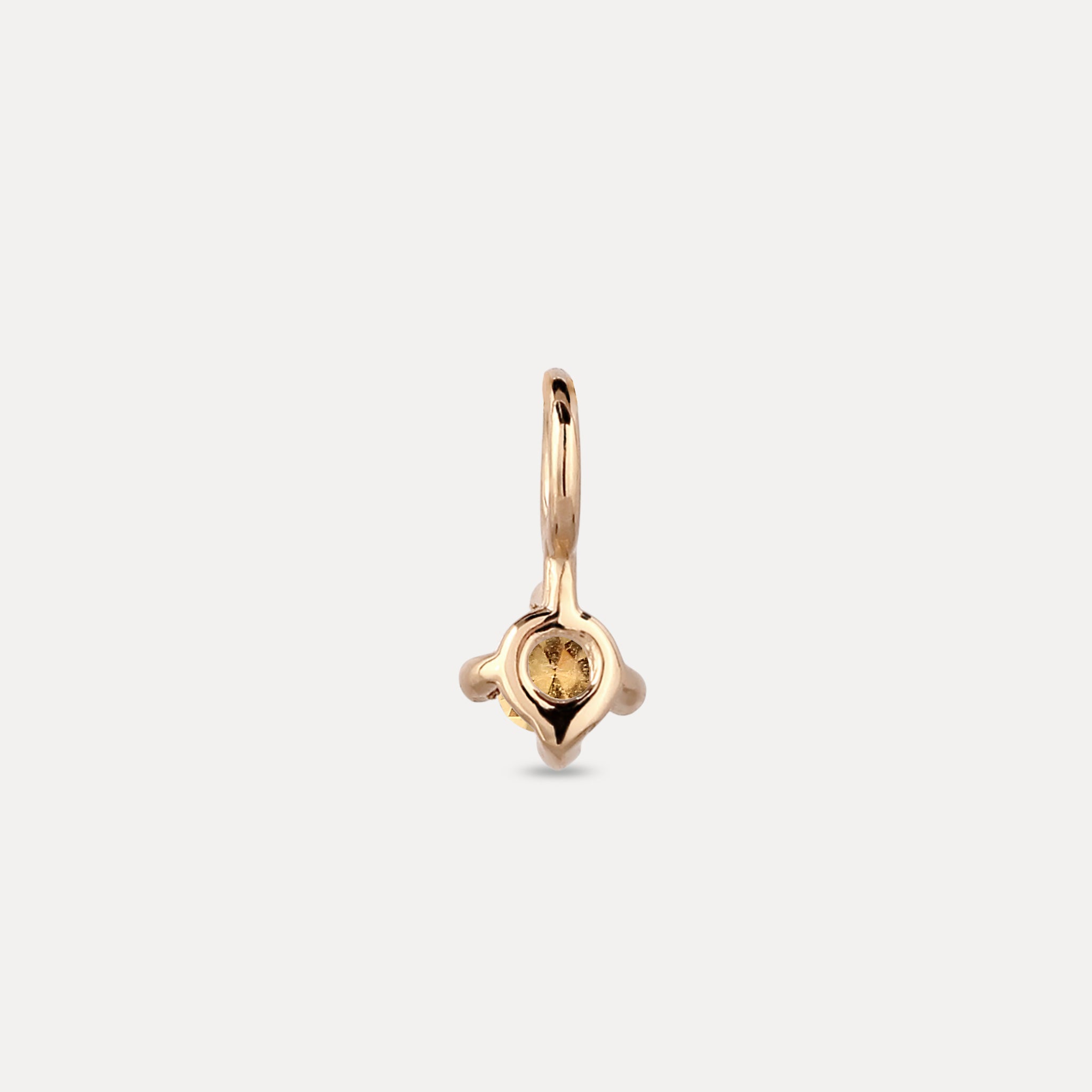 Stilnest Minimalist Birthstone Charm Anhänger 585 Februar