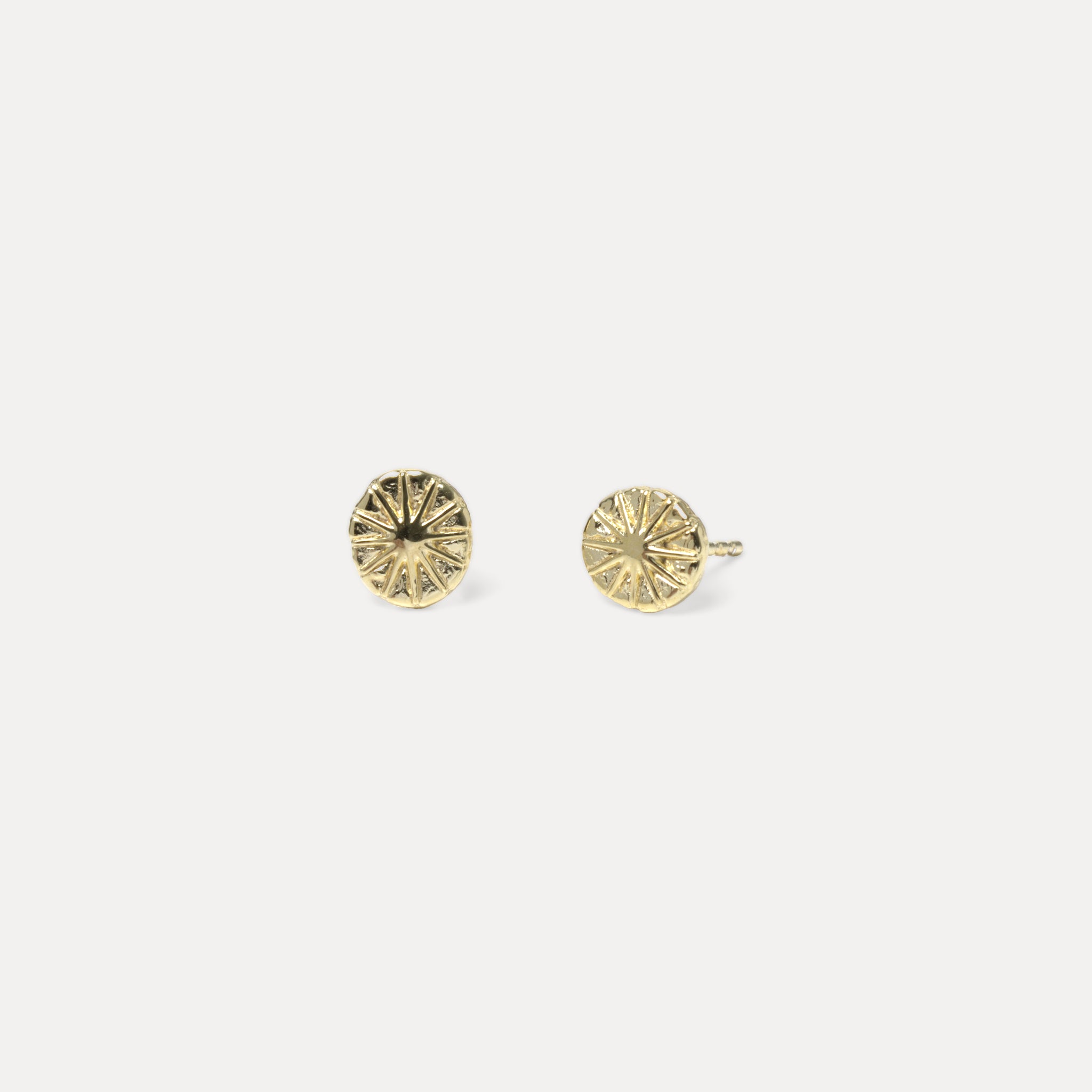 Stilnest Solar Eclipse Ohrstecker 585 Gold strukturiert