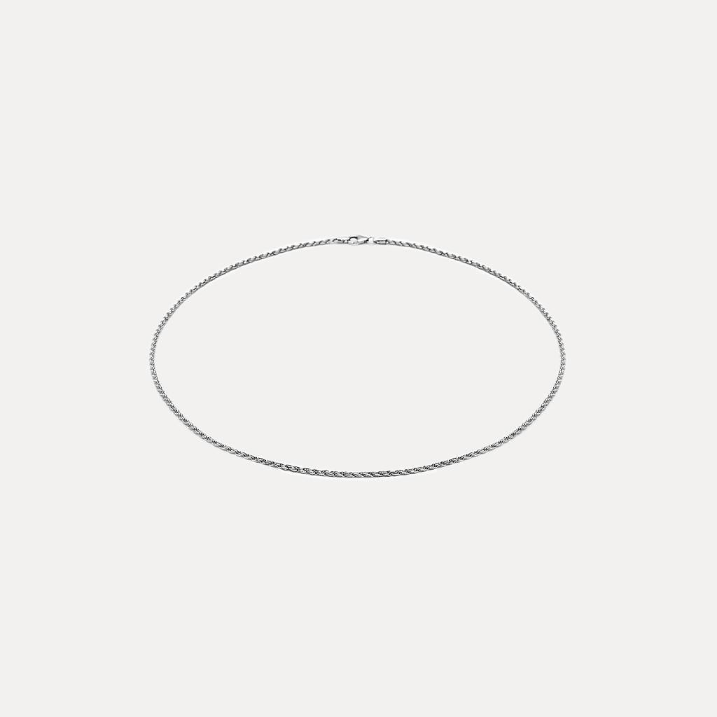 Stilnest Thin Kordelkette Halskette 24k Gold Vermeil 45 cm