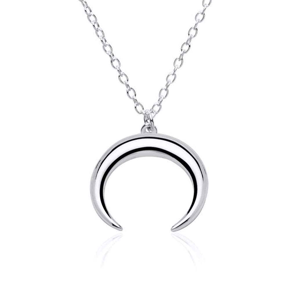 JEWLIX Halbmond Kette Sterlingsilber Rosé Damenhalskette