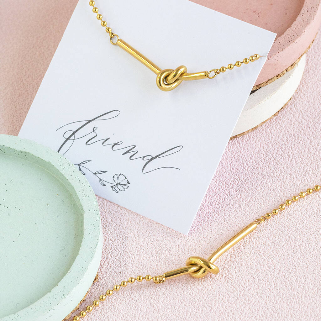 Joy by Corrine Smith Knot Armband Freundschaft Gold