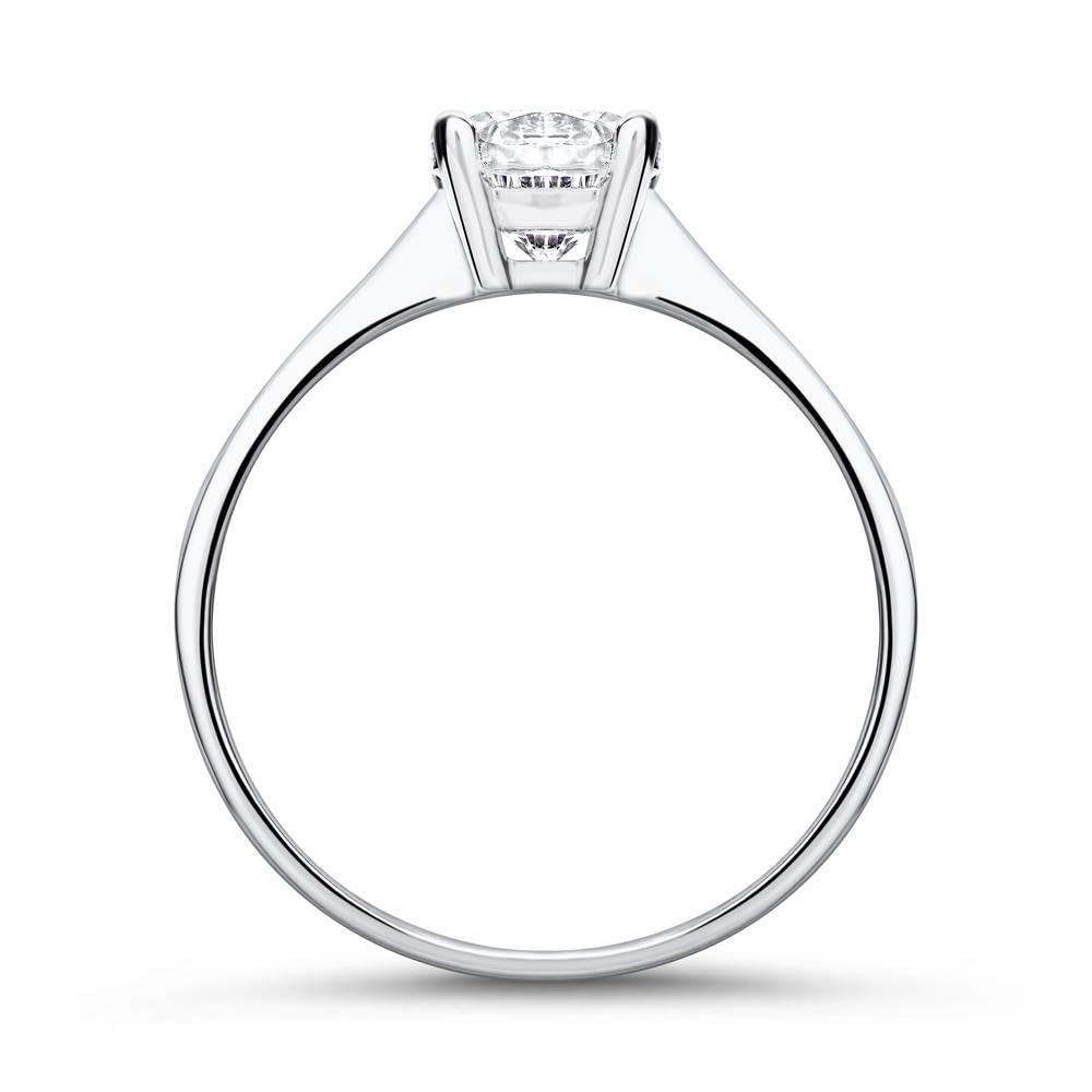 JEWLIX Verlobungsring Weißgold 375 Gr. 54 Zirkonia