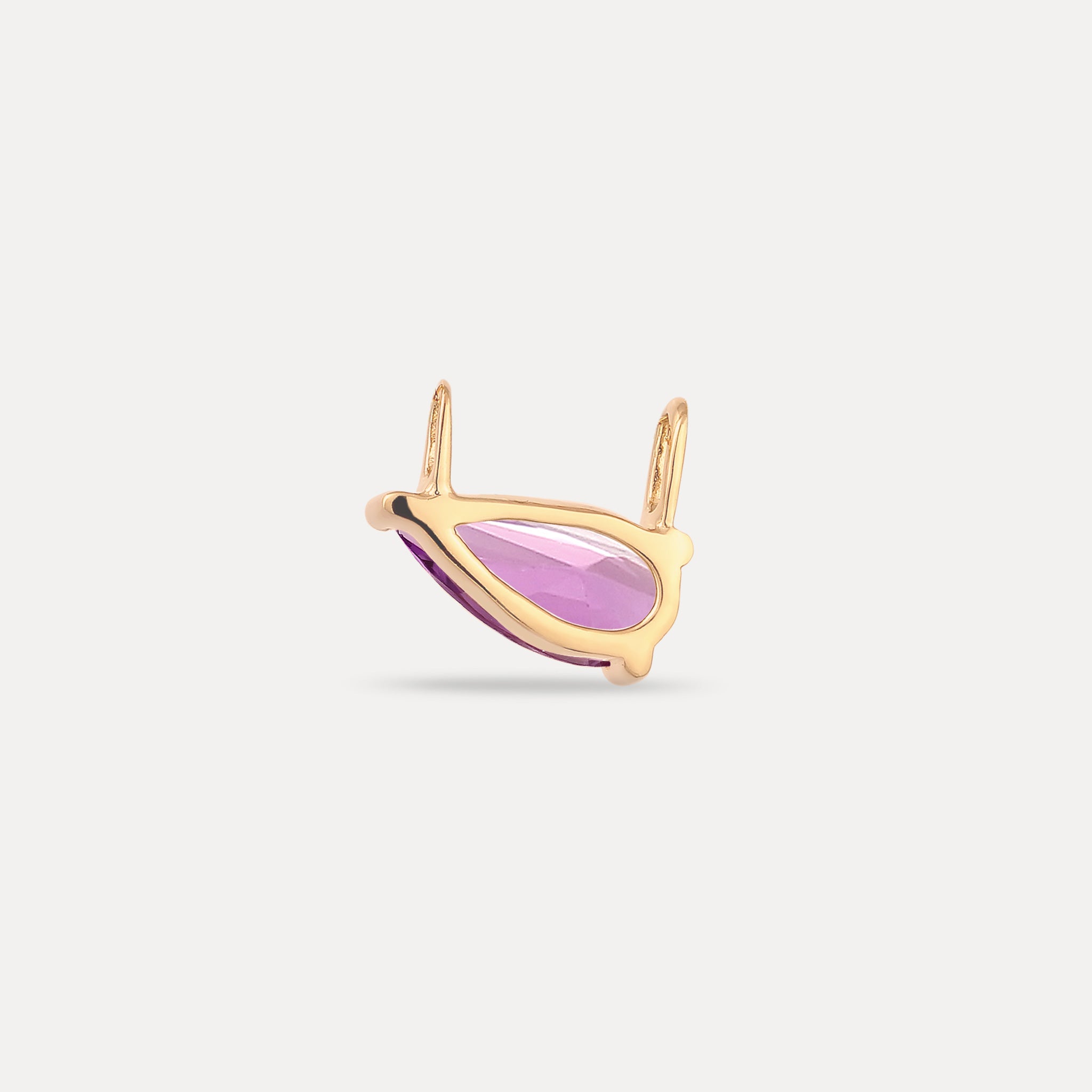 Stilnest Balance Drop Amethyst Anhänger 585 Gold