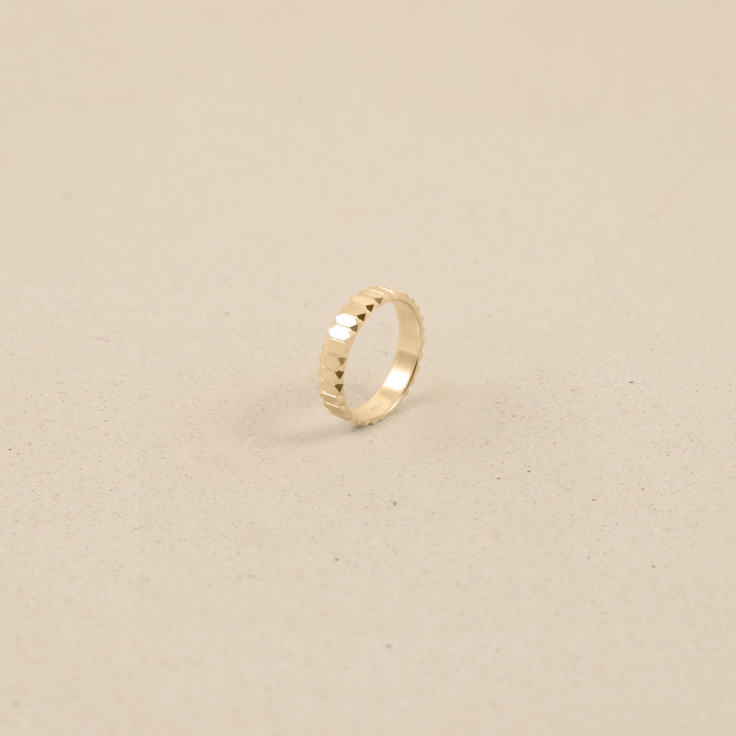 Stilnest Scale Fair Band Ring 585 Fairtrade-Gold Gr.52