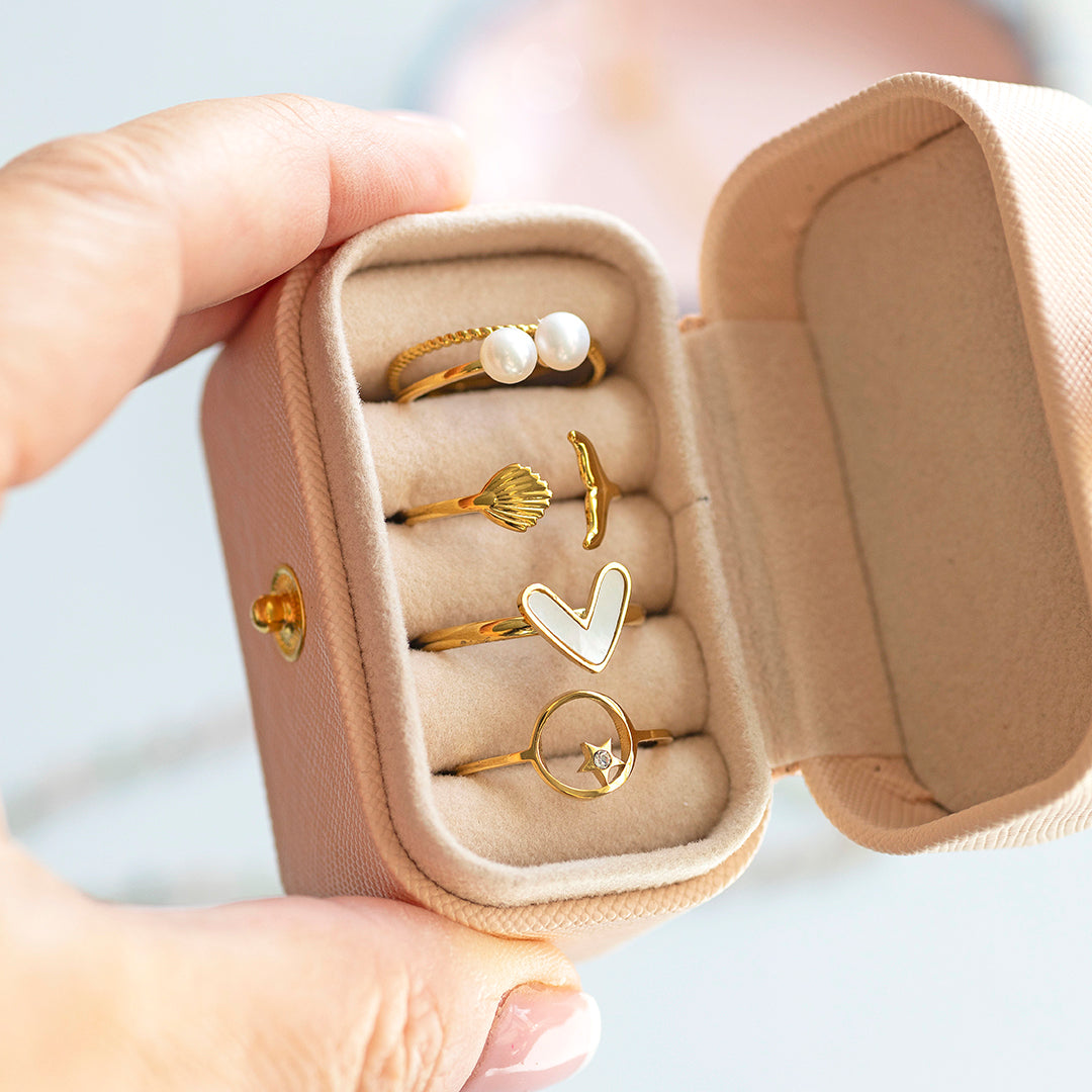 Joy by Corrine Smith Ring Stack Gold verstellbar 4er Set