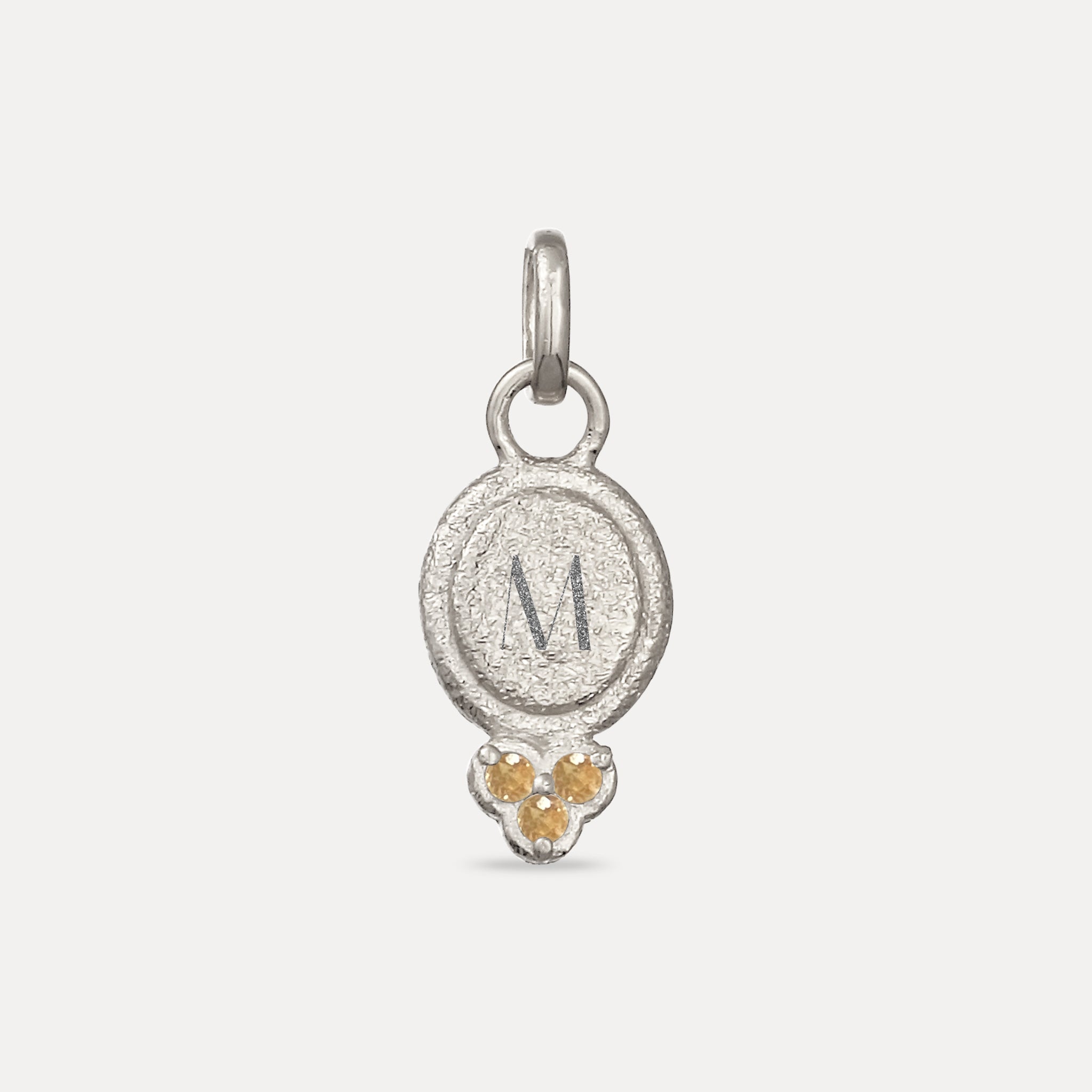 Stilnest Trinity Emblem Anhänger Gold Vermeil Granat
