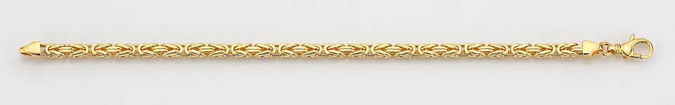 Eugen Rühle Königskette 4-kant 4mm Kette 50cm 750 Gelbgold