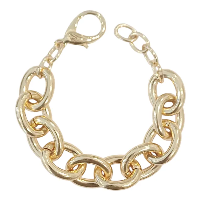 Alevá Bijoux Nisida Grande Armreif Gold glänzend