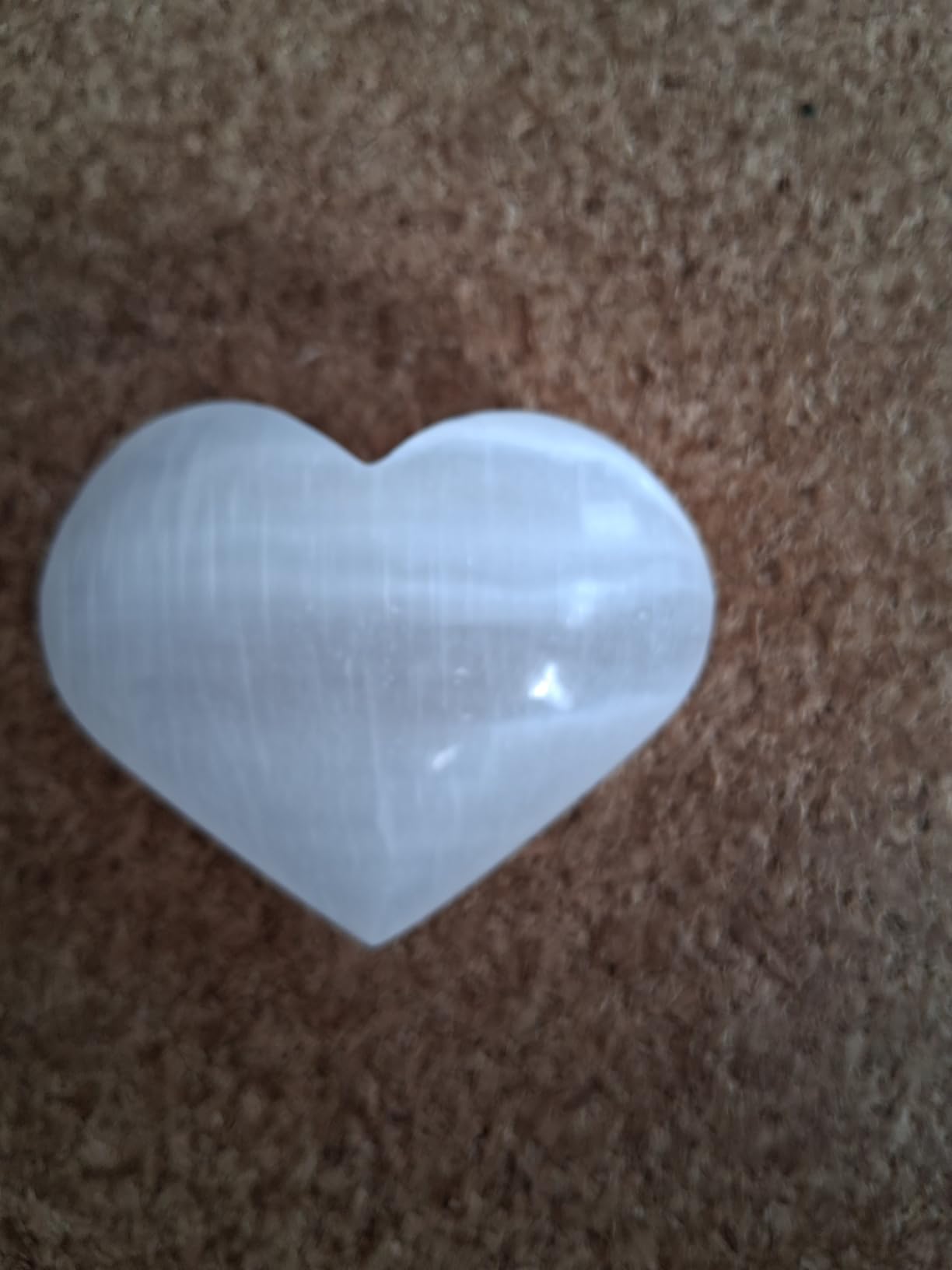 NKlaus Healing Crystals Selenit-Herz 6x7,5cm Om