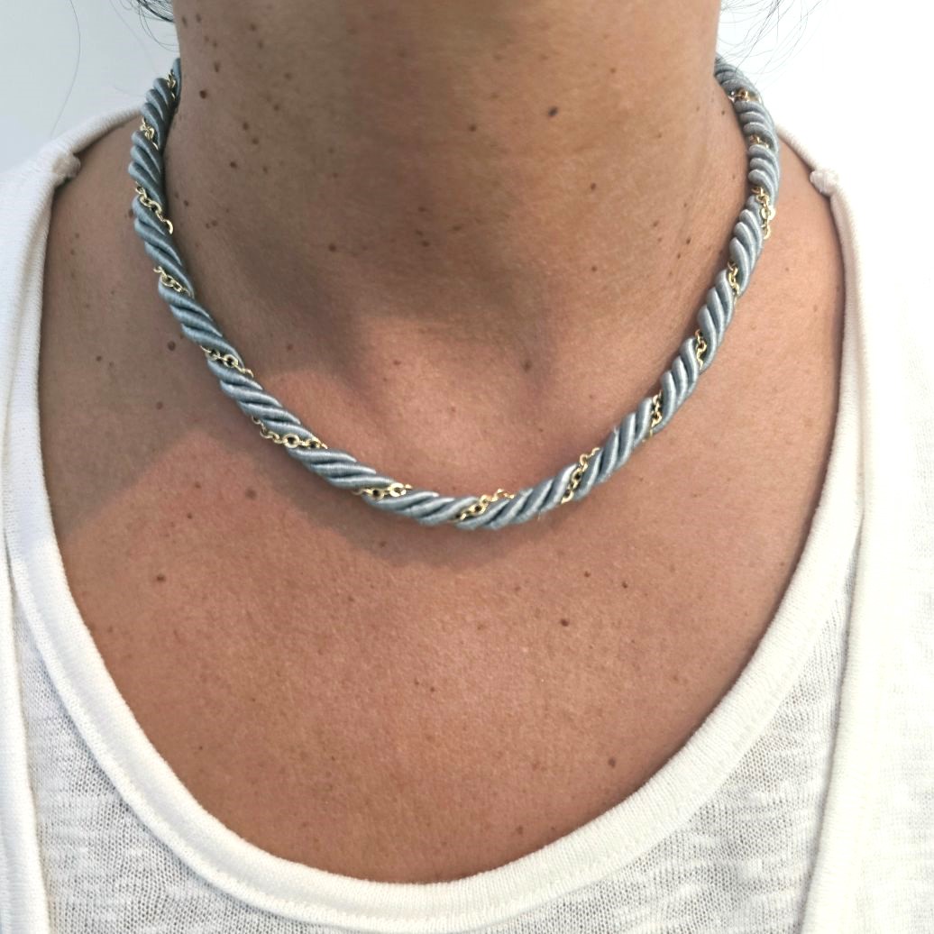 Alevá Bijoux Collane Athena Choker Halskette Gold 43 cm