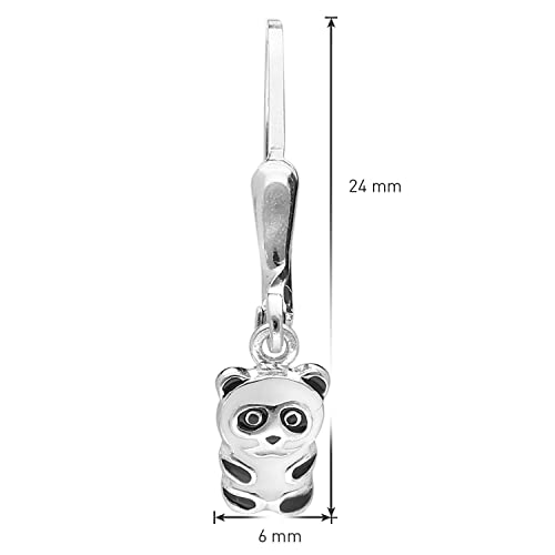 trendor 41596 Panda Ohrringe Silber 925 Mädchen Kinder