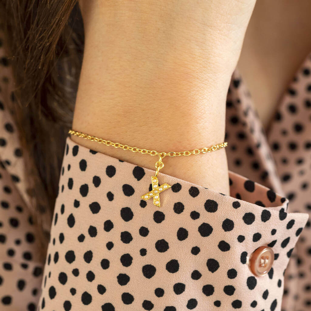 Joy by Corrine Smith Pearl Kiss X Perlenarmband Gold 18cm