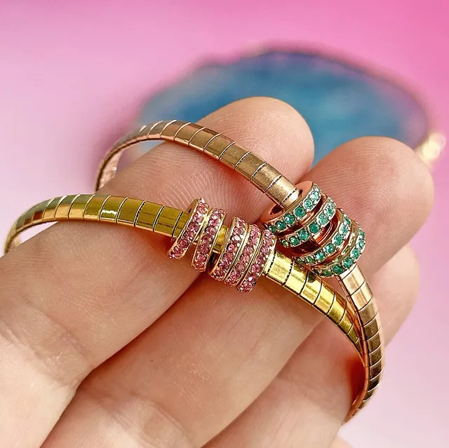 Joy by Corrine Smith 50th Birthday Armband Gold Geburtsstein