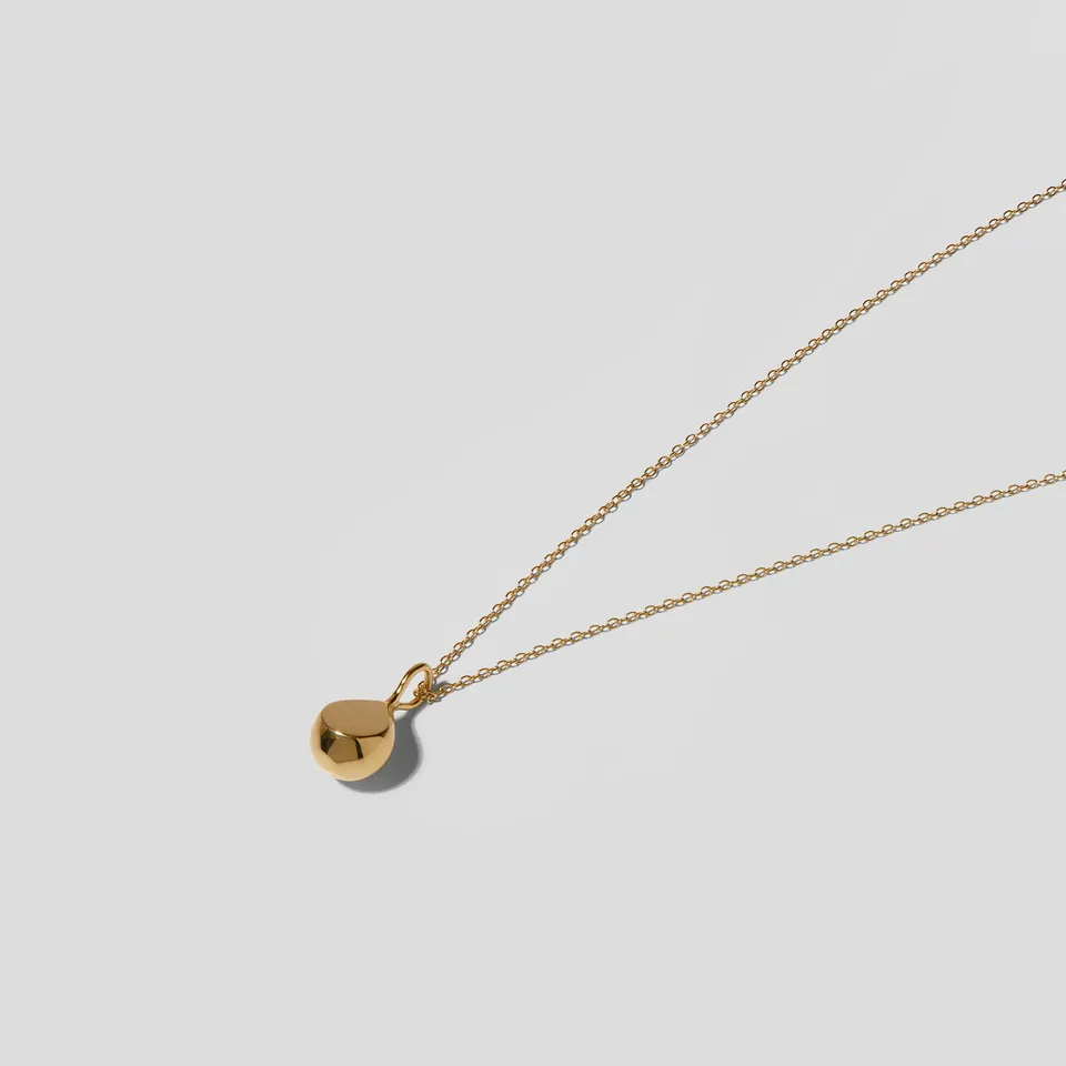 Stilnest Eden Cepa Kette Gold Vermeil Tropfen 45cm