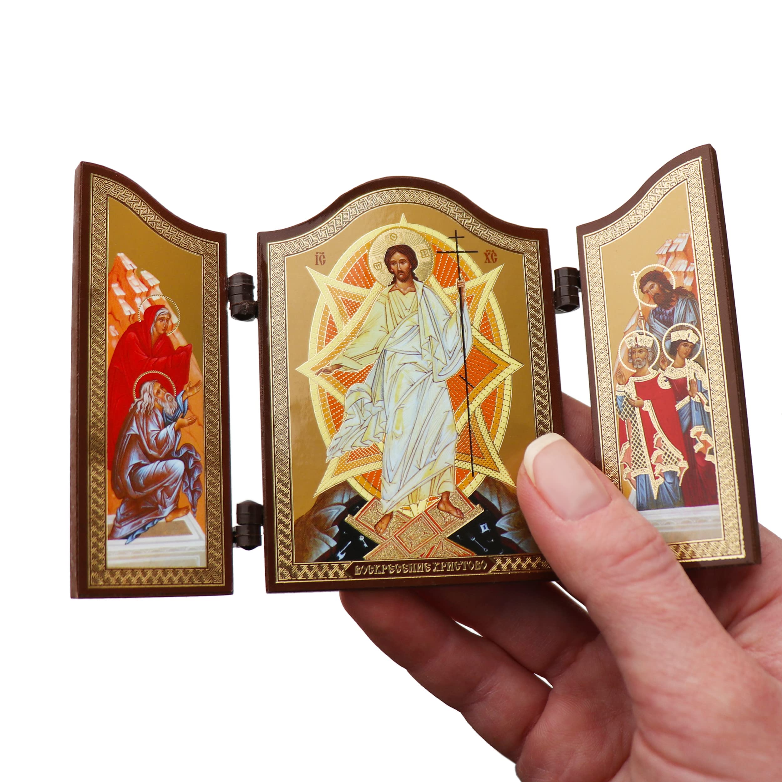 NKlaus Religious Icons GM von Kazan Diptychon 12,5 cm