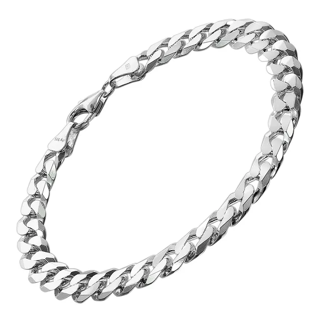 trendor 75138 Herren-Armband Silber 925 23 cm Panzer