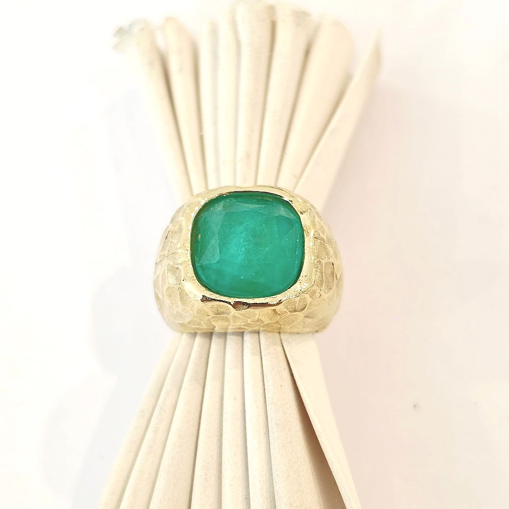 Alevá Bijoux Medea Ring Bronze Gold Quarz verstellbar