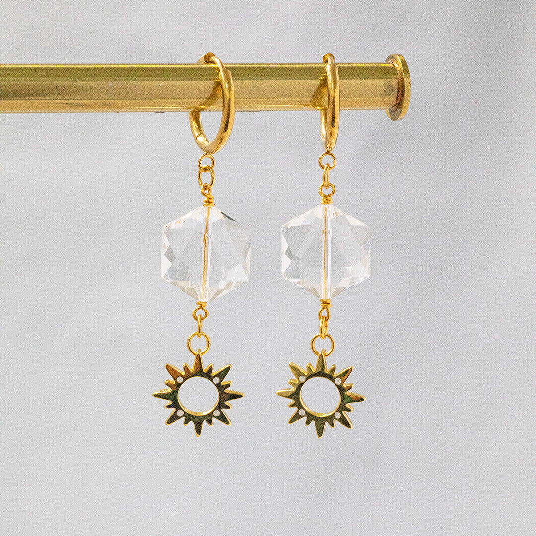 Joy by Corrine Smith Soleil Hex Ohrringe Gold 5 cm
