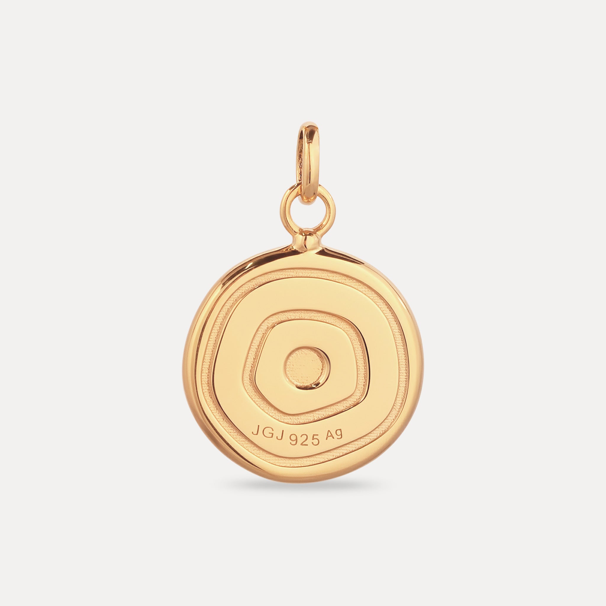 Stilnest Pendants Evil Eye Anhänger Saphir Dunkelblau Vermeil