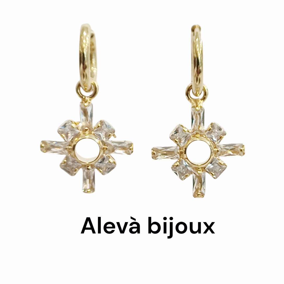 Alevá Bijoux Silvia Ohrringe Creolen 10 mm Zirkonia