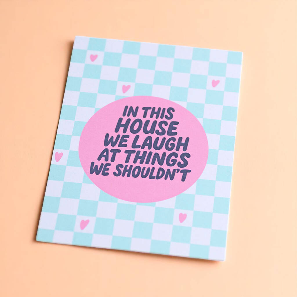 Joy by Corrine Smith In This House We Laugh Print A5
